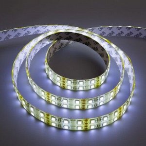 Светодиодная лента 12В, SMD5050, 5 м, IP65, 120 LED, 28.8 Вт/м, 10-12 Лм/1 LED, DC, БЕЛЫЙ