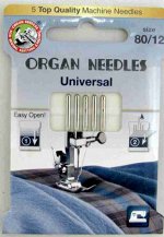 Иглы &quot;ORGAN&quot; 130/705Н универсал. № 80 для БШМ (5 игл)