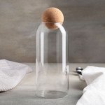 Банка для сыпучих продуктов «Эко», 1,2 л, 9,5?24 см