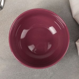 Салатник «Эмма», 450 мл, 13,8x7 см, цвет бордовый