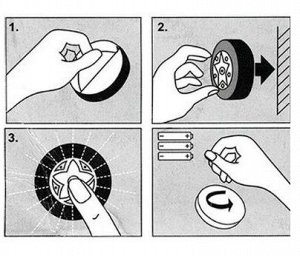 Светодиодная лампа на батарейках. Приклей и нажми
