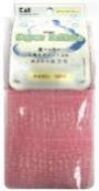 Мочалка для тела (с объемным плетением средней жесткости), 30 см х 100 см Цвет: Нежно-розовый / 240