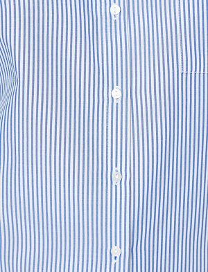 рубашки Материал %55 хлопок, %45 полиэстер Параметры модели: рост: 177 cm, грудь: 86, талия: 60, бедра: 88 Надет размер: 36