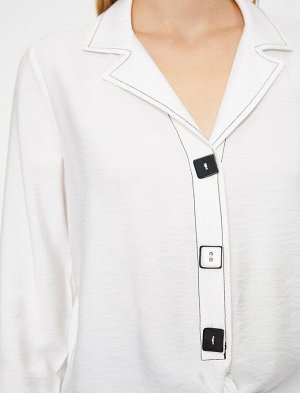 рубашки Материал %86 Вискоз, %14 полиамид Параметры модели: рост: 176 cm, грудь: 77, талия: 60, бедра: 91 Надет размер: 36