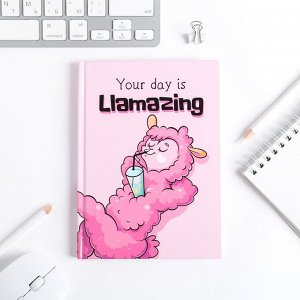 Ежедневник А6 "Your day is Llamazing", 80 листов