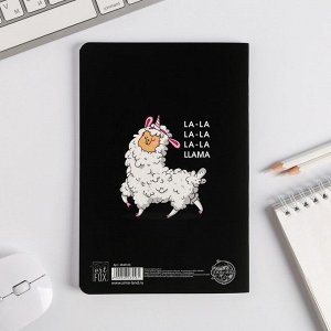 Блокнот софт-тач Llama, А5, 48 листов