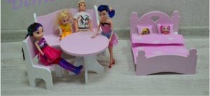 Набор мебели из МДФ для кукол Барби