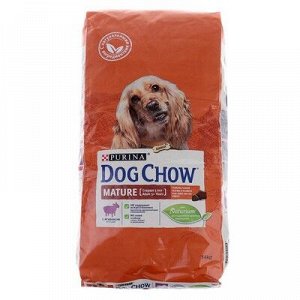 Суxой корм DOG CHOW MATURE для собак старше 5 лет, ягненок, 14 кг