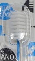 Зубная щетка "Dentione" со сверхтонкими щетинками  двойной высоты и ЭРГОНОМИЧНОЙ прорезиненной ручкой (с ионами серебра, средней