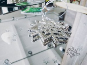 Елочная игрушка "Снежинка"