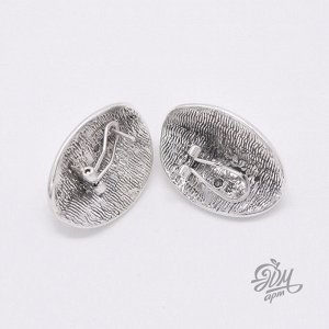 Серьги "Кофейное зерно, абстрактное"