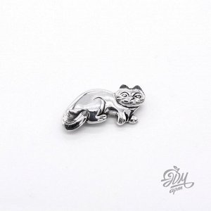 Брошь "Кот стиляга"