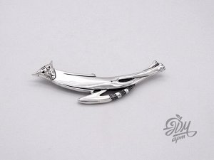 Брошь "Длинный кот Джексон"
