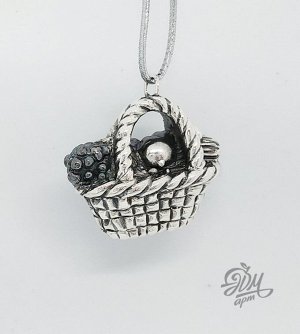 Елочная игрушка "Корзина маленькая"