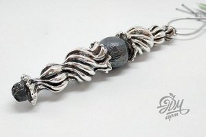 Елочная игрушка "Сосулька с шариками"