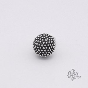 Кольцо "Полусфера из мелких шариков"
