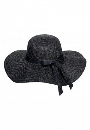 Шляпа соломенная, цвет чёрный