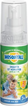MOSQUITALL Спрей "Нежная защита для детей" от комаров 100мл