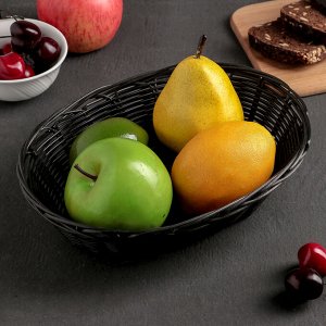 Корзинка для фруктов и xлеба  «Плетёнка», 25?18?6,5 см