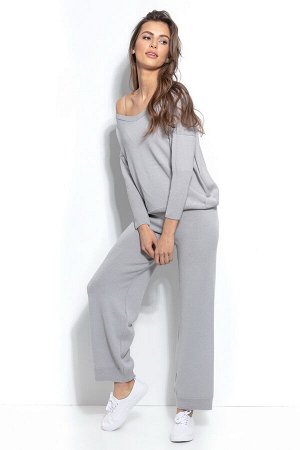 Комплект Fobya f930 серый (блузка+брюки)