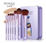 748238 Bioaqua Набор кистей для макияжа (фиолетовая упаковка)  (7 шт)