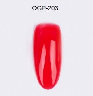 OGP-203 Гель-лак для покрытия ногтей. Pantone: Flame scarlet