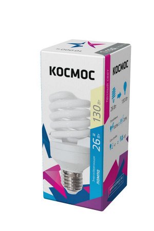 Энергосберегающая лампа КОСМОС T2 26W Е27