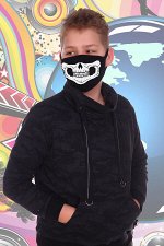 Санитарно-гигиеническая маска немедицинского назначения Зиппер (подростковая) черный