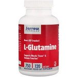 Jarrow Formulas, L-глютамин, 750 мг, 120 растительных кап