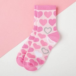 Носки детские KAFTAN «Сердечки», цвет розовый