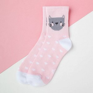 Носки детские KAFTAN «Котик», цвет розовый