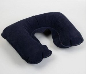 Подушка Подушка для шеи дорожная, надувная, 42 ? 27 см, цвет синий