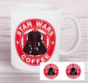 Кружка Кружка сублимация "Star wars coffee", Звездные войны, 350 мл