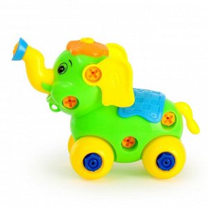 Конструктор для малышей «Слонёнок», 28 деталей, цвета МИКС