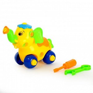 Конструктор для малышей «Слонёнок», 28 деталей, цвета МИКС