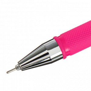 Ручка гелевая, 0.5 мм, стержень чёрный, корпус флуорецентный, МИКС