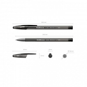 Ручка гелевая R-301 Original Gel, узел 0.5 мм, чернила чёрные, длина линии письма 600 метров