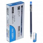 Ручка гелевая, 0.38 мм, синий, корпус прозрачный, безстержневая, игольчатый пишущий узел, &quot;Кристалл&quot;