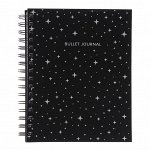 Блокнот А5, 60 листов в точку Bullet Journal, твёрдая обложка, блок офсет, чёрный