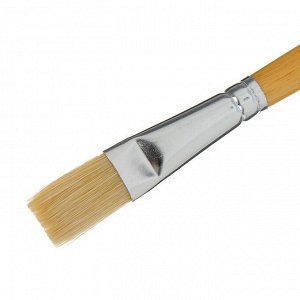 Кисть «Сонет» № 9, щетина, плоская, длинная ручка, d=15 мм