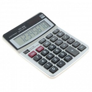 Калькулятор настольный, 8 - разрядный, SDC - 3808, двойное питание