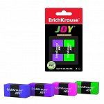 Ластик Erich Krause JOY Rainbow, 2 штуки, блистер