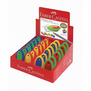 Ластик Faber-Castell, синтетика, овальный, микс
