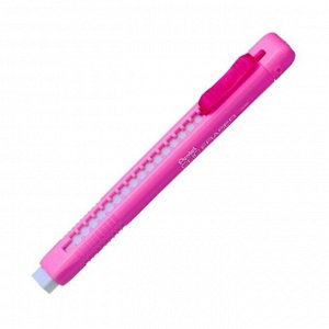 Ластик Pentel синтетика Clic Eraser, выдвижной, 6*80, розов корпус ZE80-P