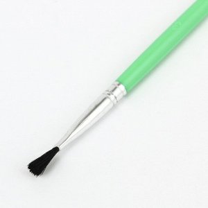 Набор кистей нейлон 3 штуки, плоские, с пластиковыми цветными ручками