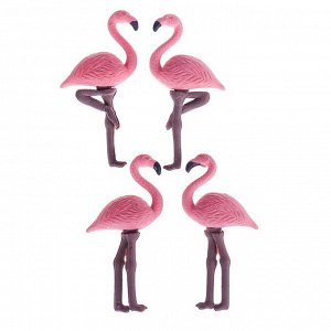 Набор ластиков фигурных, 4 штуки, «Фламинго», МИКС