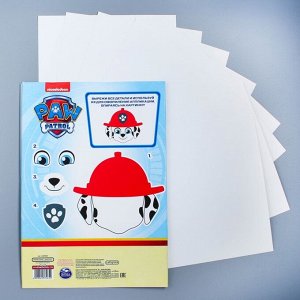 Картон белый мелованный А4, 8 л., PAW PATROL, 240 г/м2