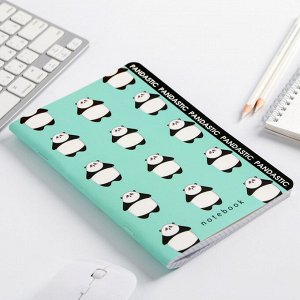 Блокнот А5, 48 л., в точку, обложка софт-тач, Panda