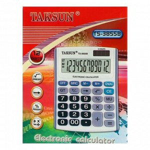Калькулятор настольный, 12 - разрядный, 3855B, двойное питание