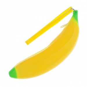 Пенал школьный «Банан», на молнии, силиконовый